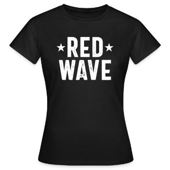 Rote Welle '24 Abstimmung Republikaner 2024 GOP Re - Frauen T-Shirt - Schwarz - Vorne - AI Model Female 172 dark (172cm)