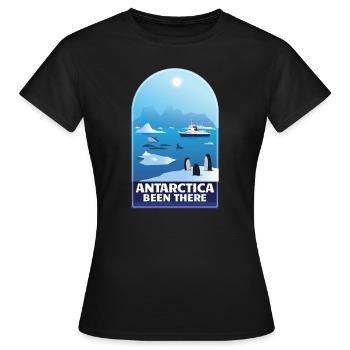 Antarktis die Eispausee Antarktis - Frauen T-Shirt - Schwarz - Vorne - AI Model Female 172 dark (172cm)