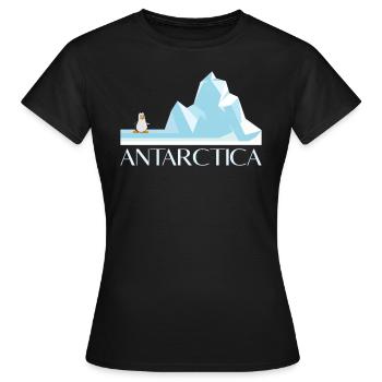 Die Antarktis war dort Antarktis Urlaub - Frauen T-Shirt - Schwarz - Vorne - AI Model Female 172 dark (172cm)