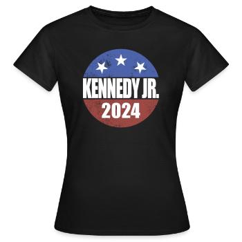 Robert Kennedy Jr. f�r Pr�sident '24 RFK Jr. 2024 - Frauen T-Shirt - Schwarz - Vorne - AI Model Female 172 dark (172cm)