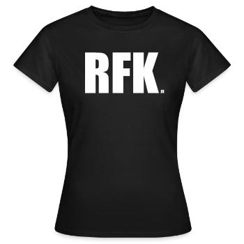 Robert Kennedy Jr. f�r Pr�sident '24 RFK Jr. 2024 - Frauen T-Shirt - Schwarz - Vorne - AI Model Female 172 dark (172cm)