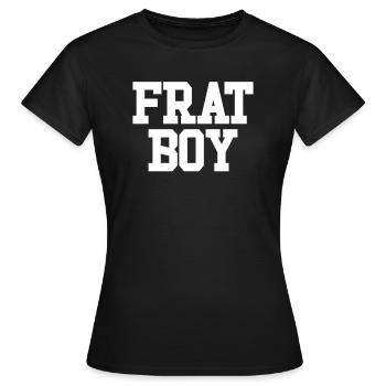 Roaring Boy Drôle Fraternité Messieurs Frère - T-shirt Femme - noir - Devant - AI Model Female 172 dark (172cm)