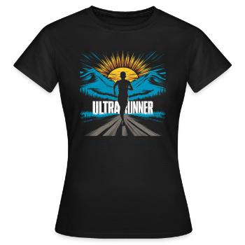 Ultramarathons Ultrarunning Coureurs d’ultramarathon - T-shirt Femme - noir - Devant - AI Model Female 172 dark (172cm)
