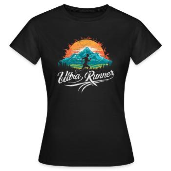 Ultramarathons Ultralauf Ultramarathon Läufer - Frauen T-Shirt - Schwarz - Vorne - AI Model Female 172 dark (172cm)