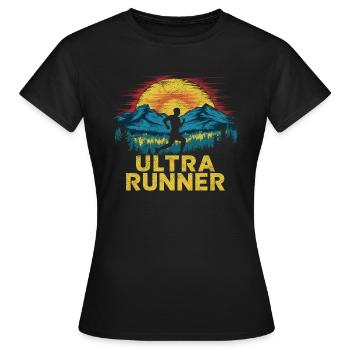 Ultramarathons Ultrarunning Coureurs d’ultramarathon - T-shirt Femme - noir - Devant - AI Model Female 172 dark (172cm)