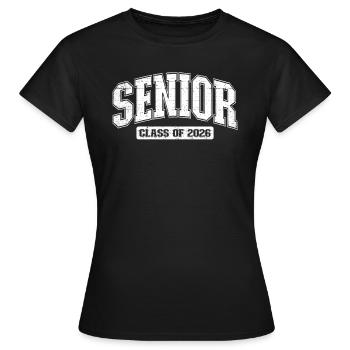Abschlussklasse 2026. Abschlussklasse 2026 - Frauen T-Shirt - Schwarz - Vorne - AI Model Female 172 dark (172cm)