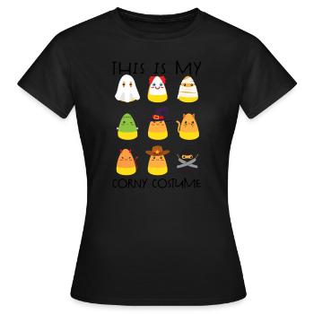 Das ist mein kitschiges Halloween-Kostüm für Kinde - Frauen T-Shirt - Schwarz - Vorne - AI Model Female 172 dark (172cm)
