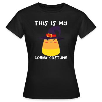 Das ist mein kitschiges Kostüm für Kinder, Hexe, Z - Frauen T-Shirt - Schwarz - Vorne - AI Model Female 172 dark (172cm)