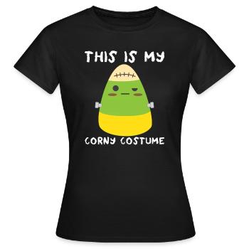 Das ist mein kitschiges Kostümmonster Candy Corn - Frauen T-Shirt - Schwarz - Vorne - AI Model Female 172 dark (172cm)