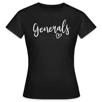 Generäle High School Maskottchen Sportmannschaft G - Frauen T-Shirt - Schwarz - Vorne - AI Model Female 172 dark (172cm)