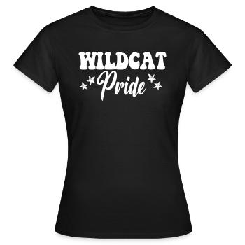 Équipe sportive Wild de l’école secondaire Wildcat Pride - T-shirt Femme - noir - Devant - AI Model Female 172 dark (172cm)