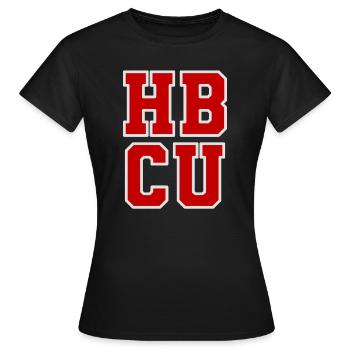 HBCU - T-shirt Femme - noir - Devant - AI Model Female 172 dark (172cm)