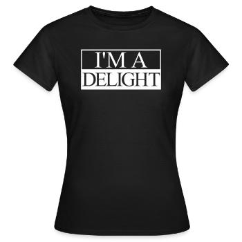 Ich bin eine Freude - Frauen T-Shirt - Schwarz - Vorne - AI Model Female 172 dark (172cm)