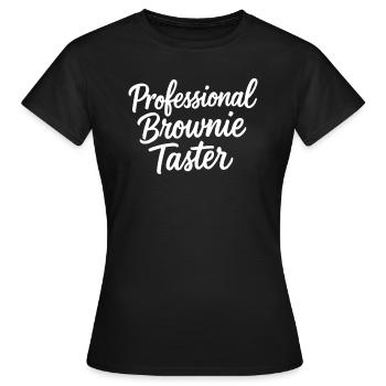 Brownie professionnel Dégustation de Brownie - T-shirt Femme - noir - Devant - AI Model Female 172 dark (172cm)