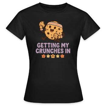 Meine Crunches im Fitnessstudio machen Lustiger Ke - Frauen T-Shirt - Schwarz - Vorne - AI Model Female 172 dark (172cm)