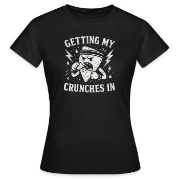 Meine Crunches im Fitnessstudio machen Lustige Chi - Frauen T-Shirt - Schwarz - Vorne - AI Model Female 172 dark (172cm)
