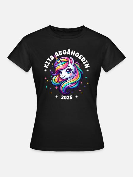Enrollment Back to School Girls Schoolchild 2025 - Women's T-Shirt - black