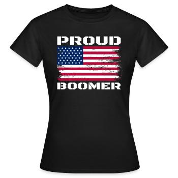 Stolze Boomer Baby Boomer Generation Stolzer Boome - Frauen T-Shirt - Schwarz - Vorne - AI Model Female 172 dark (172cm)