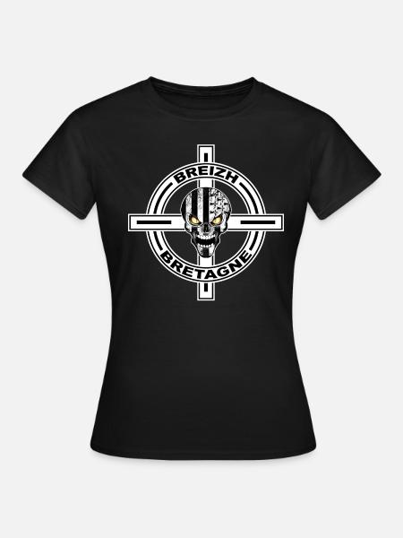 Breizh celtic cross - T-shirt Femme - noir