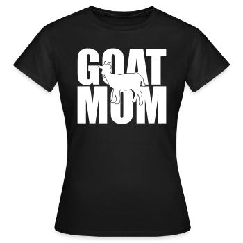 Ziegen Mutter Ziege Ziegenhirte Geschenk Goat - Frauen T-Shirt - Schwarz - Vorne - AI Model Female 172 dark (172cm)