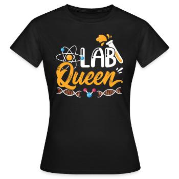 Laboratory Labassistant Lab Queen - Women's T-Shirt - black - Front - AI Model Female 172 dark (172cm)