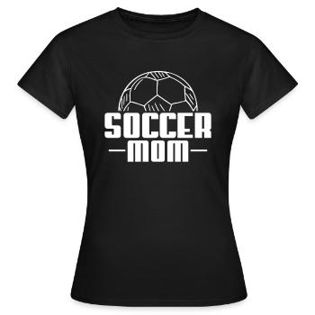Soccer Mom Fußball Mutter Mama Shirt - Frauen T-Shirt - Schwarz - Vorne - AI Model Female 172 dark (172cm)
