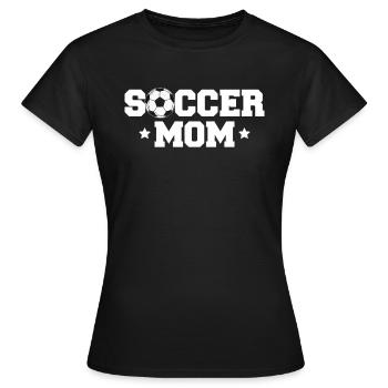Soccer Mom Fußball Mutter Mama Shirt - Frauen T-Shirt - Schwarz - Vorne - AI Model Female 172 dark (172cm)