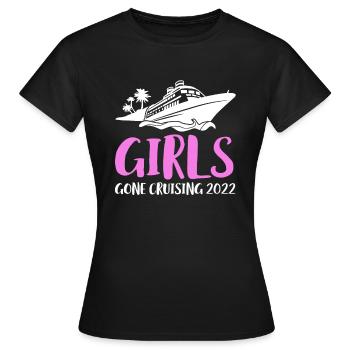 Girls Gone Cruise 2022 Cadeau Chemise - T-shirt Femme - noir - Devant - AI Model Female 172 dark (172cm)