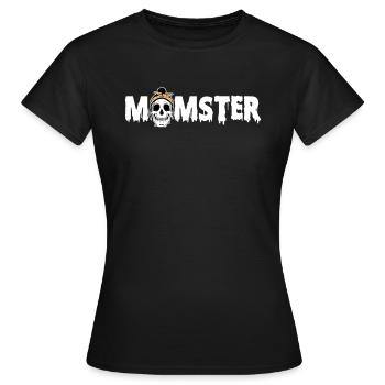 Momster Shirt Gift Halloween Mom - Women's T-Shirt - black - Front - AI Model Female 172 dark (172cm)
