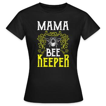 Mama Bee Keeper Chemise Cadeau - T-shirt Femme - noir - Devant - AI Model Female 172 dark (172cm)