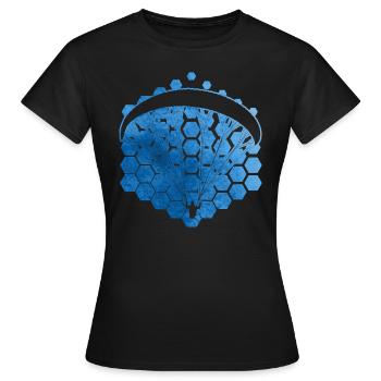 Paragliding Herren Gleitschirmfliegen Damen - Frauen T-Shirt - Schwarz - Vorne - AI Model Female 172 dark (172cm)