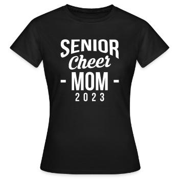 Senior Cheer Mom 2023 Chemise cadeau - T-shirt Femme - noir - Devant - AI Model Female 172 dark (172cm)