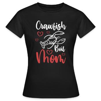 Crawfish Boil Mom Shirt Cadeau Fête des mères - T-shirt Femme - noir - Devant - AI Model Female 172 dark (172cm)
