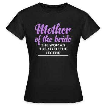 Brides Mom Mother Of The Bride Brautmutter Shirt - Frauen T-Shirt - Schwarz - Vorne - AI Model Female 172 dark (172cm)