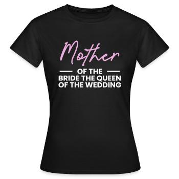 Brides Mom Mother Of The Bride Brautmutter Shirt - Frauen T-Shirt - Schwarz - Vorne - AI Model Female 172 dark (172cm)
