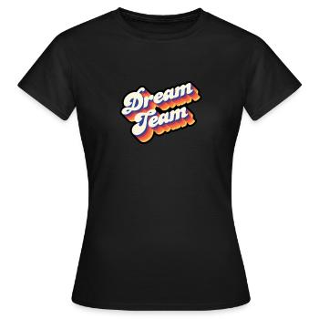 Équipe de rêve - Dream SMP - T-shirt Femme - noir - Devant - AI Model Female 172 dark (172cm)