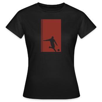 Soccer Kicker Defender Goalkeeper - Women's T-Shirt - black - Front - AI Model Female 172 dark (172cm)