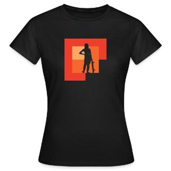 Skateboard Skateboarder Skate sk8 - Frauen T-Shirt - Schwarz - Vorne - AI Model Female 172 dark (172cm)