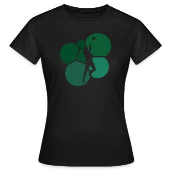 Volleyball Beach volleyball Beach volleyball player - Women's T-Shirt - black - Front - AI Model Female 172 dark (172cm)