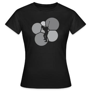 Golf Golf Ball Golf Course Golf Club - T-shirt Femme - noir - Devant - AI Model Female 172 dark (172cm)