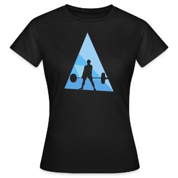 Haltérophilie musculation Deadlift Bodybuilder - T-shirt Femme - noir - Devant - AI Model Female 172 dark (172cm)