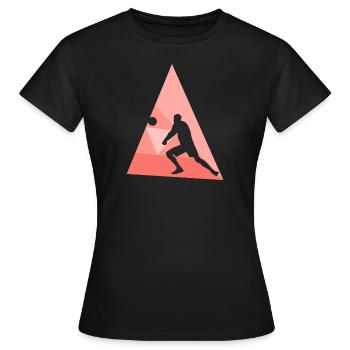 Volleyball Beachball Beachvolleyball - Frauen T-Shirt - Schwarz - Vorne - AI Model Female 172 dark (172cm)