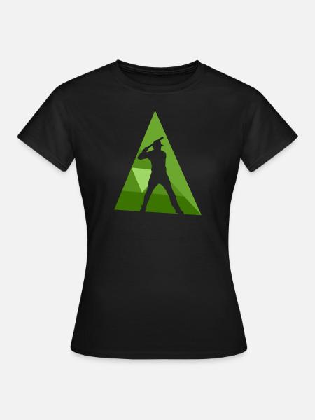 Baseball Baserunner Catcher - Frauen T-Shirt - Schwarz