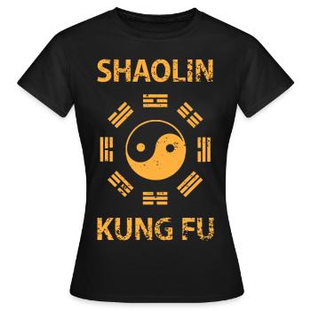 Shaolin Kung Fu - T-shirt Femme - noir - Devant - AI Model Female 172 dark (172cm)