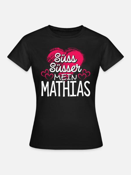 MATHIAS - süss - Frauen T-Shirt - Schwarz