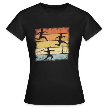 Track and Field - Women's T-Shirt - black - Front - AI Model Female 172 dark (172cm)