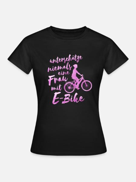 e bike bike femme cadeau e bike - T-shirt Femme - noir