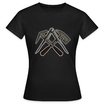 Roofer roofer master apprentice gift - Women's T-Shirt - black - Front - AI Model Female 172 dark (172cm)