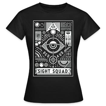 Sight Squad 7 - Women's T-Shirt - black - Front - AI Model Female 172 dark (172cm)