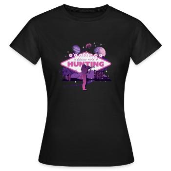 Huntress, Urbain & Lifestyle - T-shirt Femme - noir - Devant - AI Model Female 172 dark (172cm)